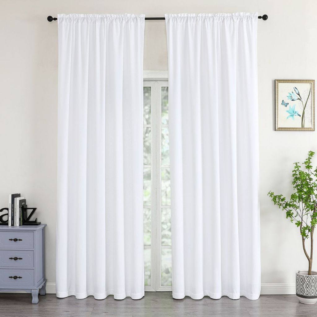 Samtvorhang 140 x 245 cm mit Kräuselband wasserabweisend Produktbild 