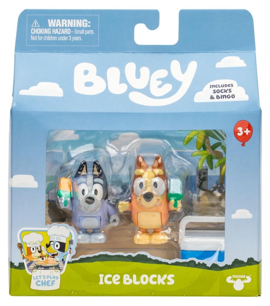 Figurine Bluey e Bingo con gelato, 2 pezzi Immagine del prodotto 
