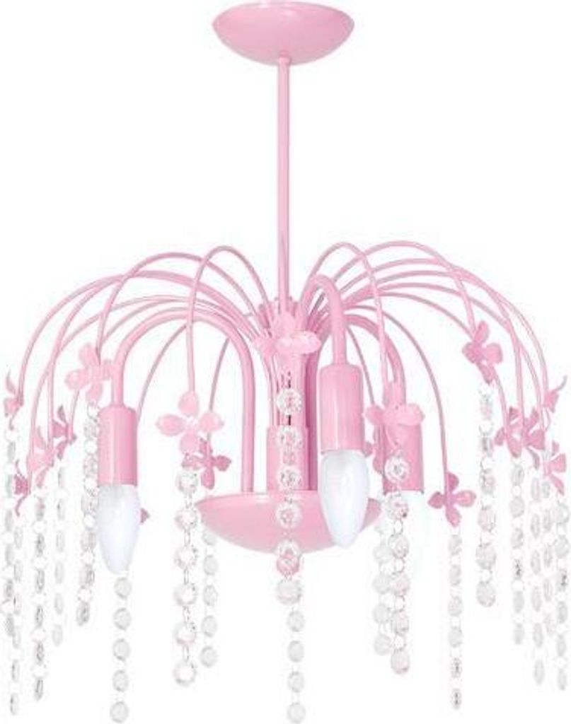Deckenleuchte Kronleuchter Droplet Pink 3 - Mlp1137 Produktbild 