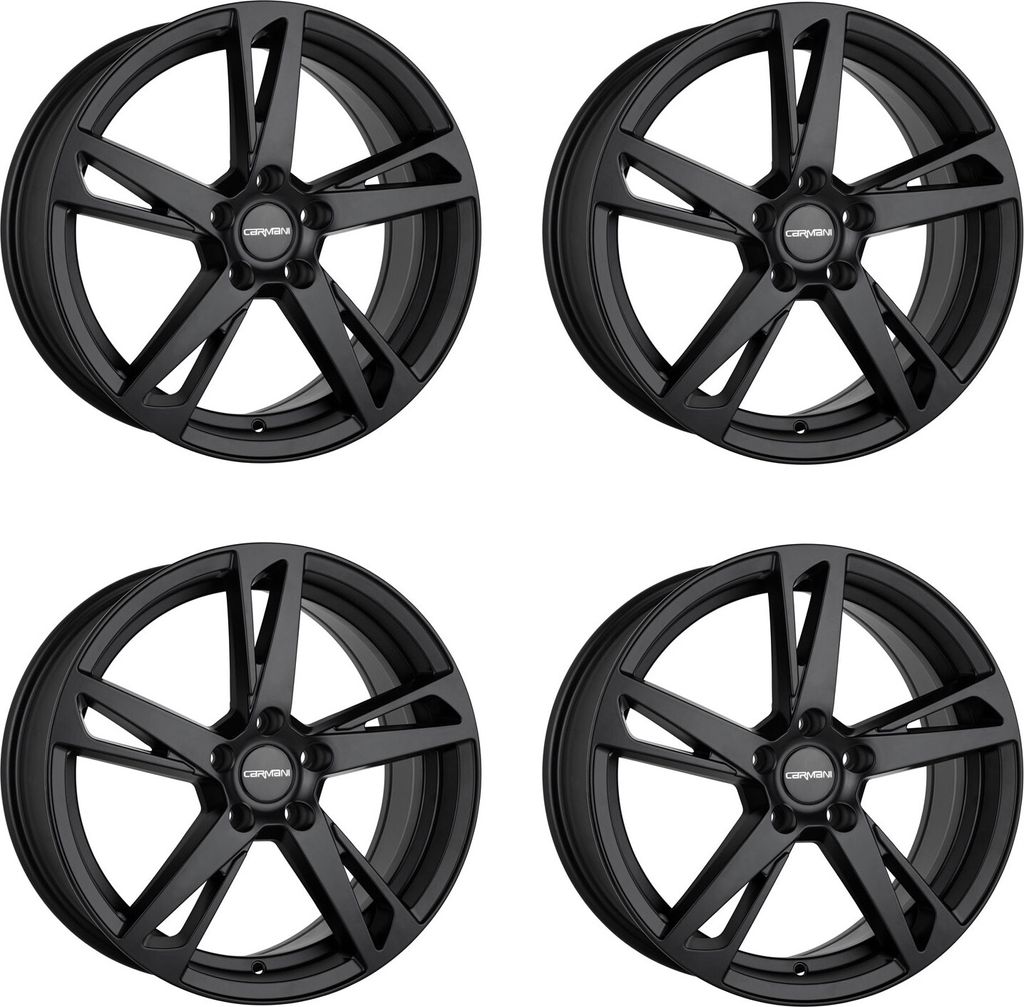4 x Carmani Felgen 16 Anton 8 Zollx18 Zoll ET45 5x114.3 black matt CA160818J45BM kompatibel mit BYD Dolphin