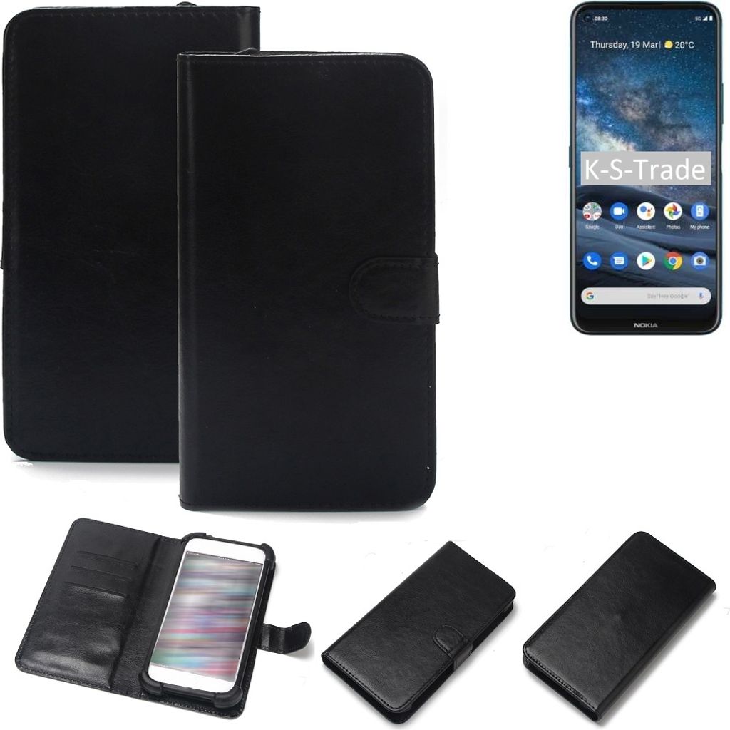 K-S-Trade Handyhülle Schutzhülle kompatibel mit Nokia 8.3 5G Handy Schutz Hülle Handyhülle Bumper schwarz 1x