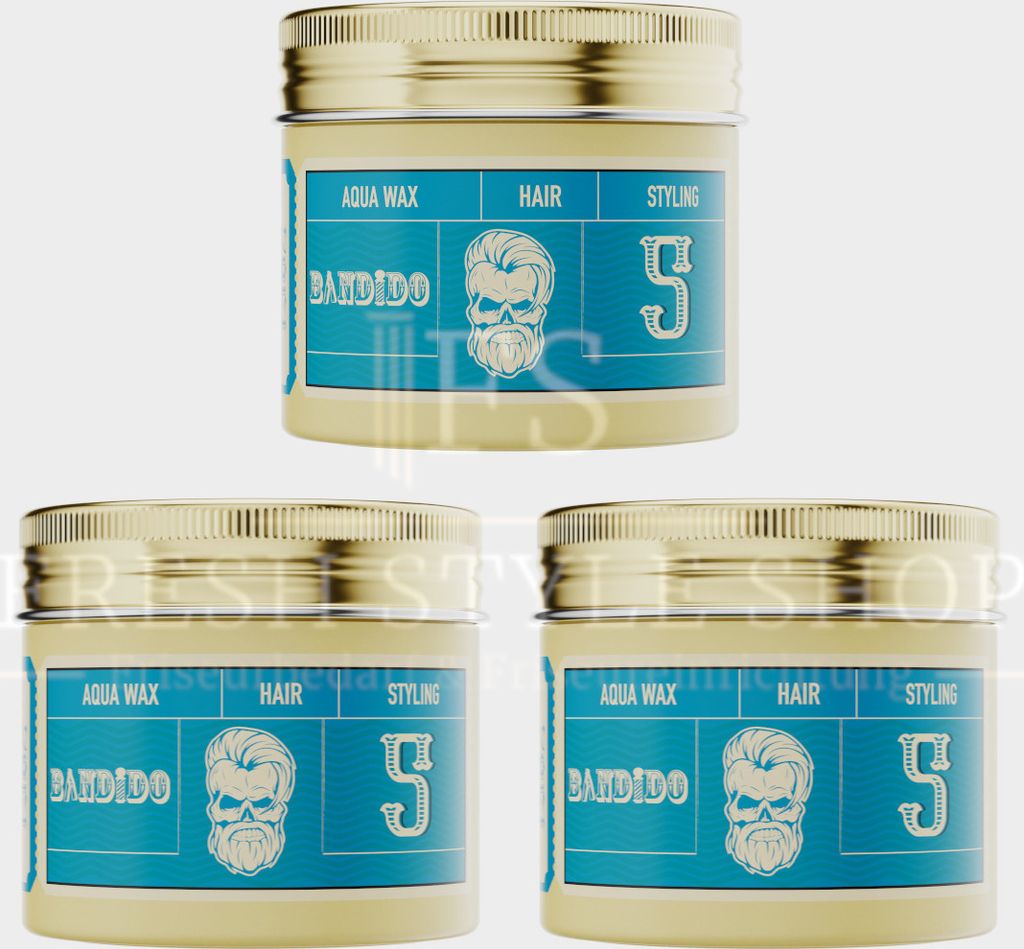 Bandido Aqua Wax Haarwachs Hair Wax 125ml - Neues Design - Neue Rezeptur Nr 5 ( Mittlerer Halt )