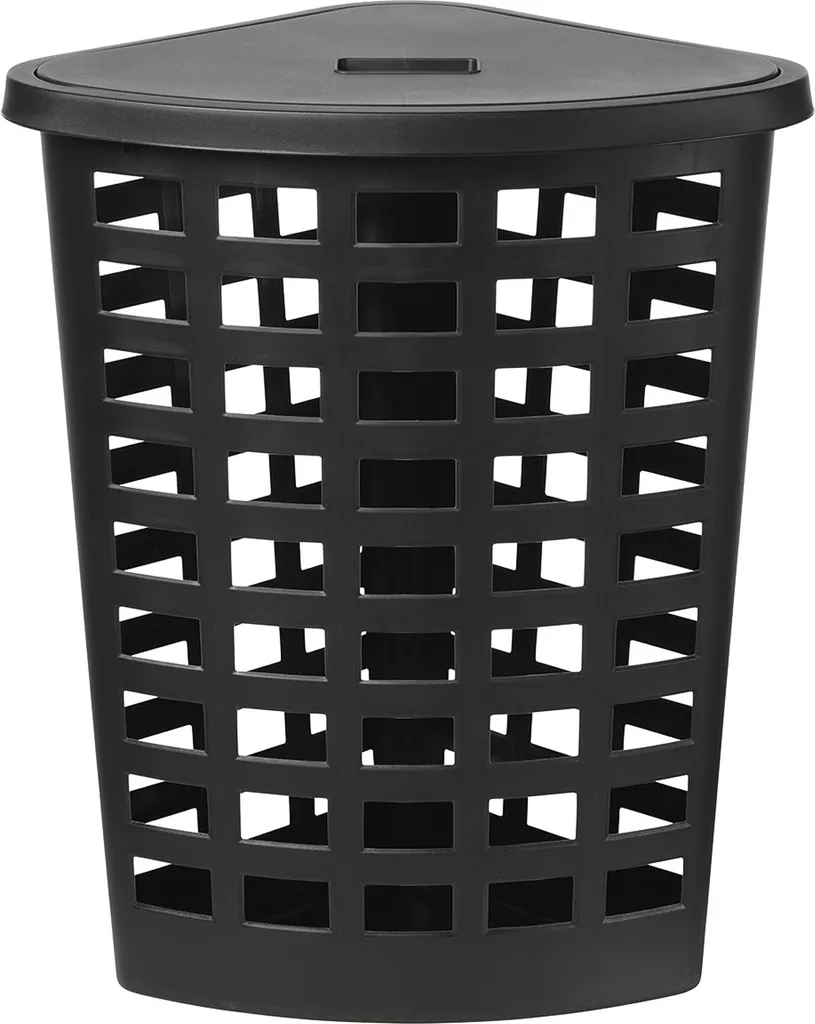 Panier à Linge Boston 54L : Fini le Désordre avec ce Collecteur Carré Noir