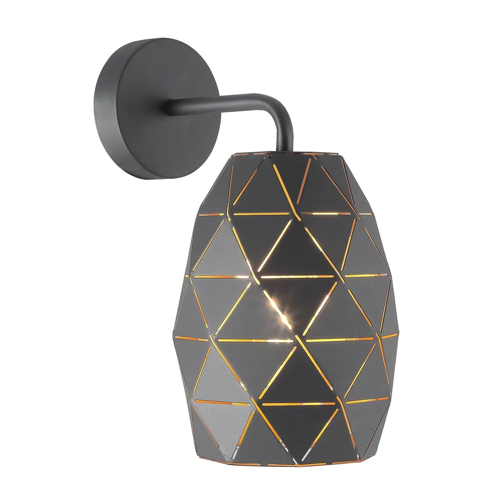Applique Italux Harley MBM-3480/1: Design Grafite e Oro per Interni