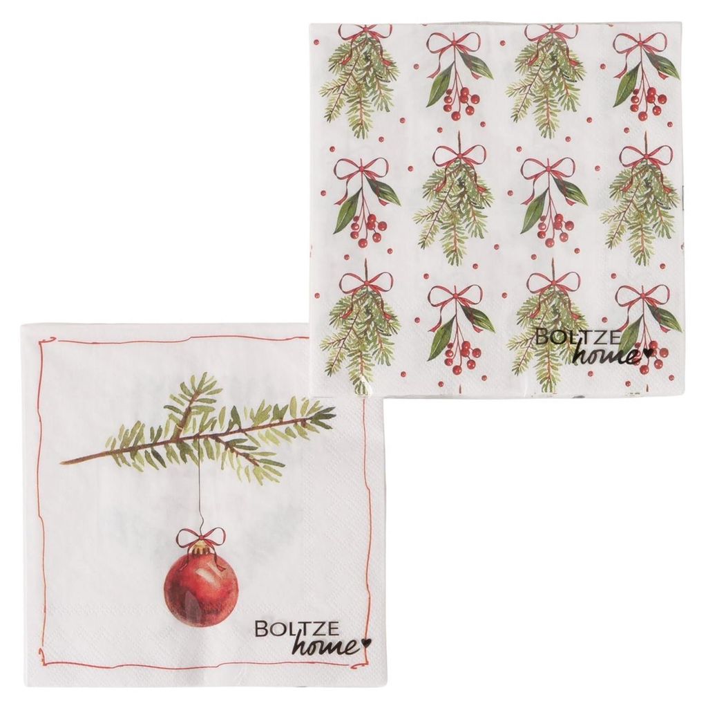 Boltze Home Servietten Noelle 20er Pack