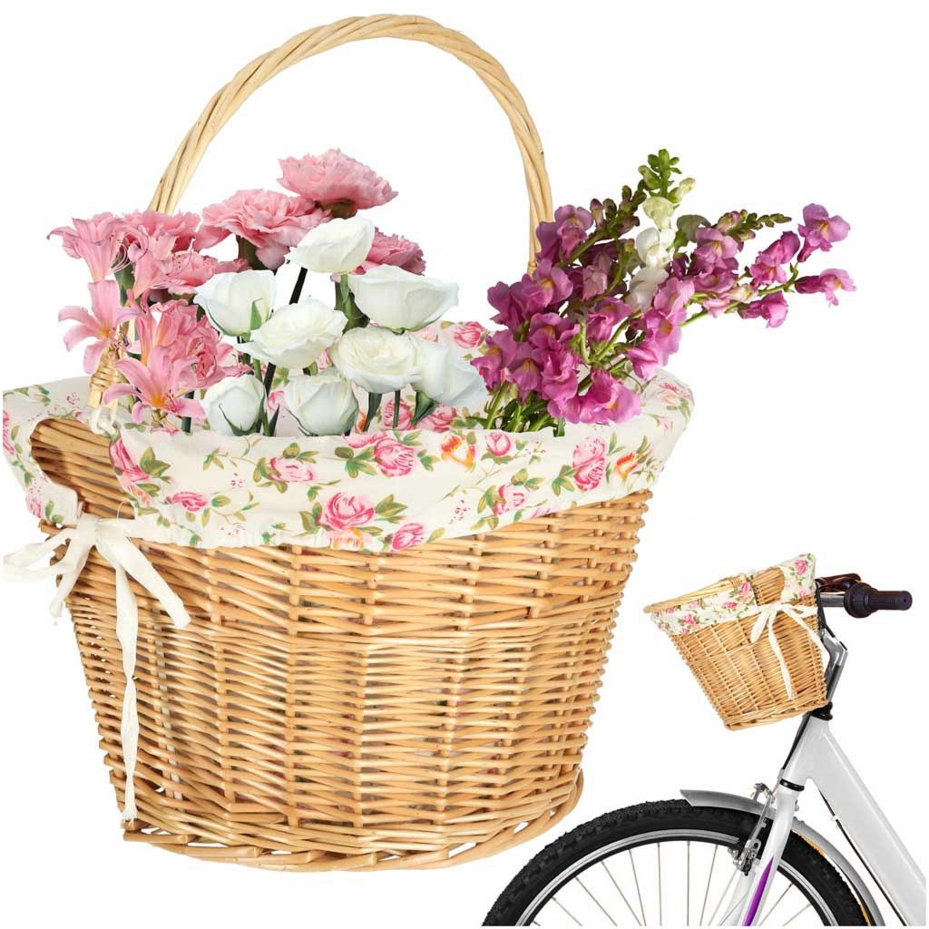 Cesta de mimbre para cesta delantera de bicicleta, inserto Imagen del producto 