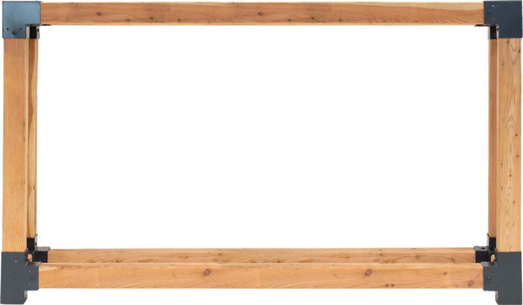 Westmann Lärchenholz Kaminholzregal Michel 9 Außenbereich Natur 138x40x180 cm