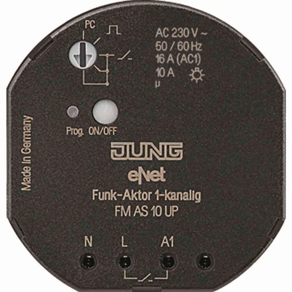 Actionneur JUNG FM AS 10 UP 868 MHz Encastré pour Commutation Radio
