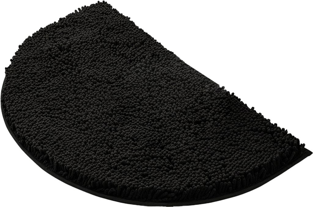 Badematte Halbkreis Anti-Rutsch Dicke weiche Shaggy Super Wasser absorbierende Chenille Dusche Boden Teppich Pad Badezimmer Schlafzimmer Supplies