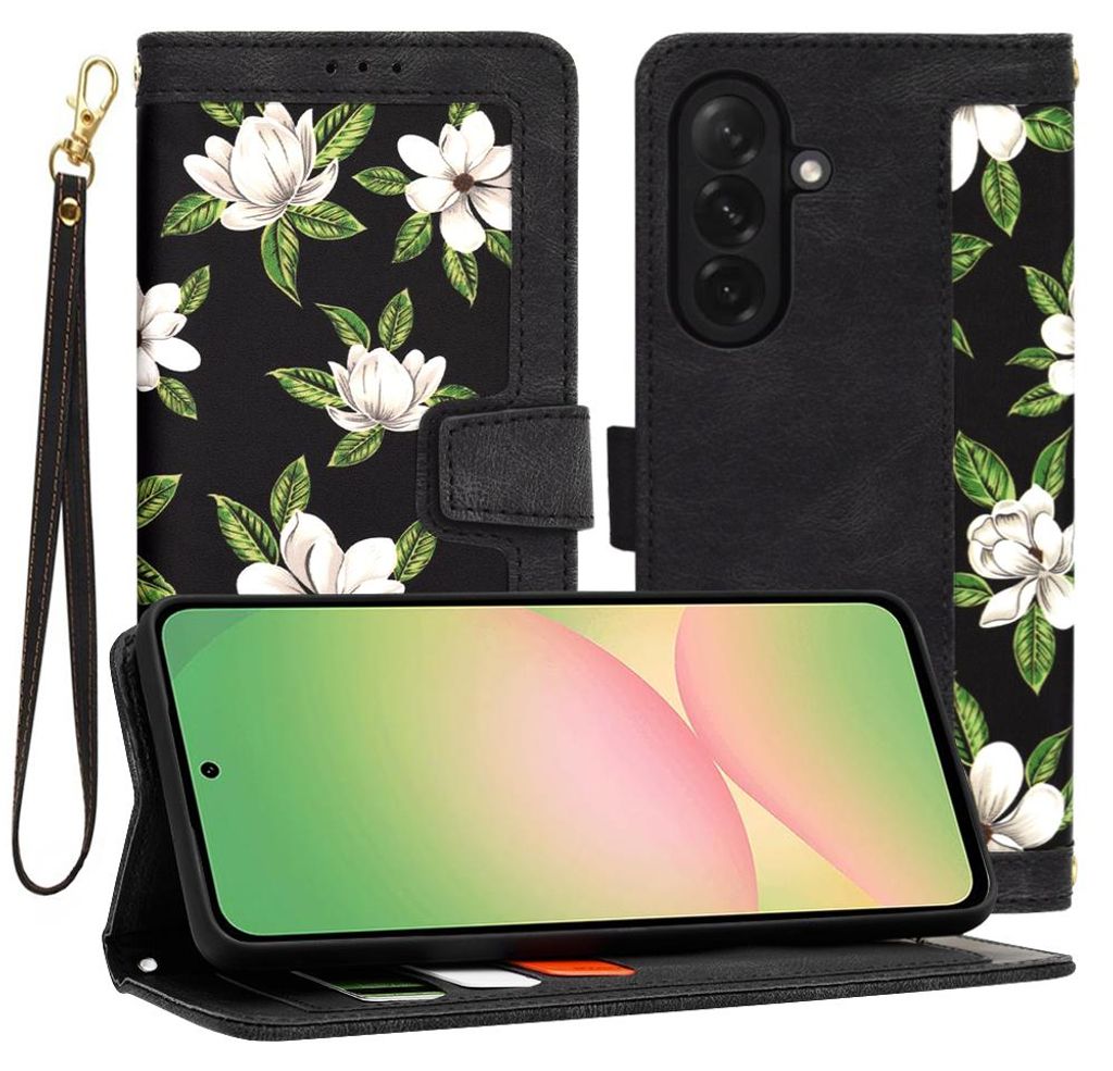 Techsuit FlipCraft Hülle für Samsung Galaxy A56 5G - Stilvoller Schutz in Schwarz KP36571