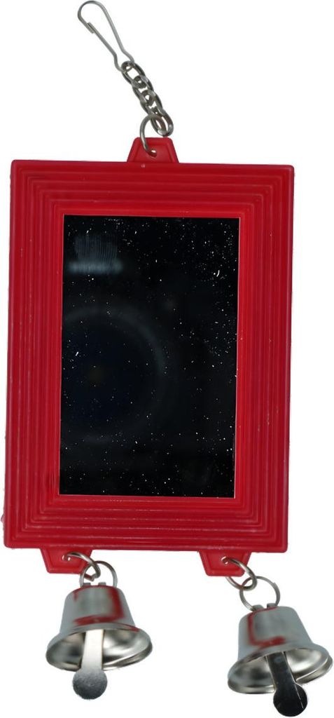 Pawise Vogelspielzeug Spiegel mit Glocke