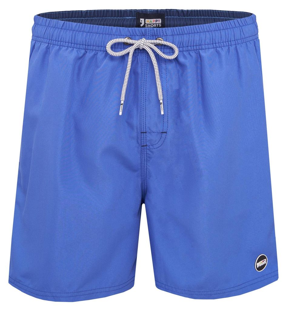 HAPPY SHORTS Herren Badeshorts Strandshort Mittelblau S - Produktbild 