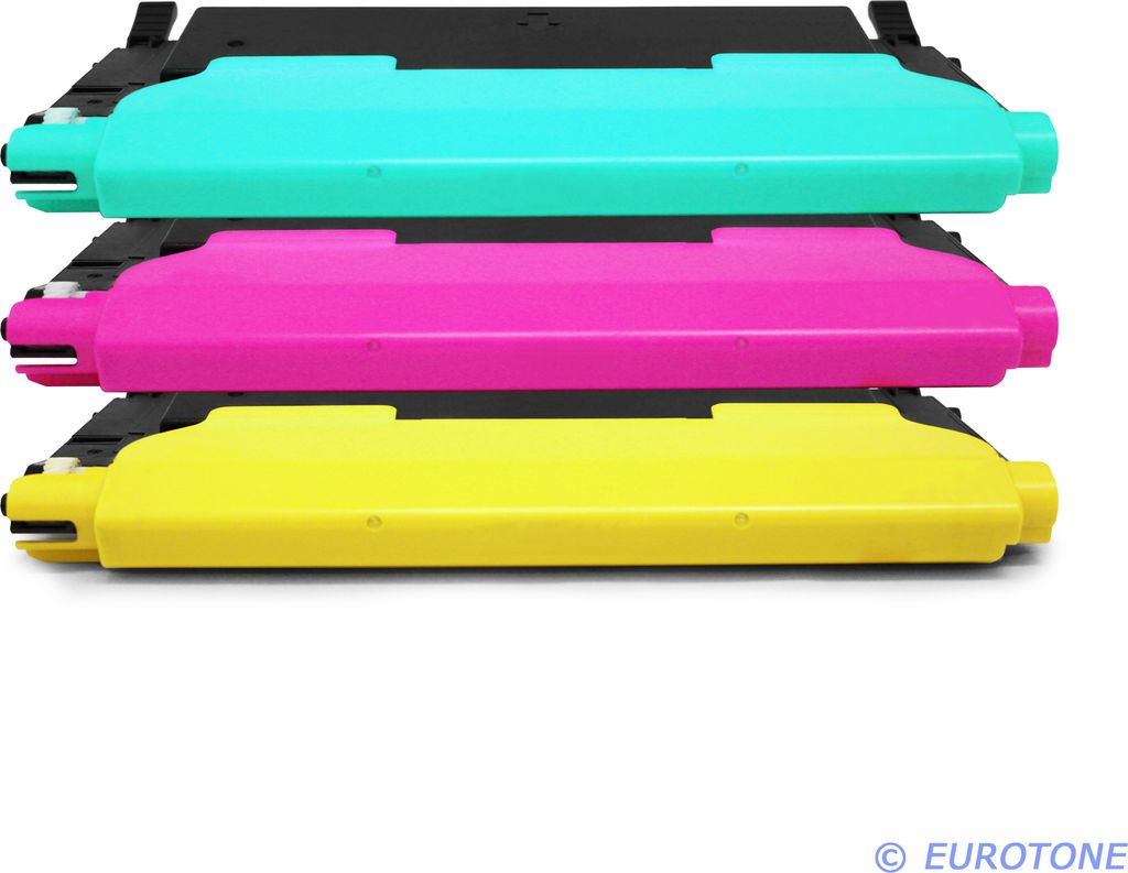3x Eurotone Toner Alternative für Samsung CLT-4072S / CLT-C4072S Blau Cyan / CLT-M4072S Rot Magenta / CLT-Y4072S Gelb Yellow