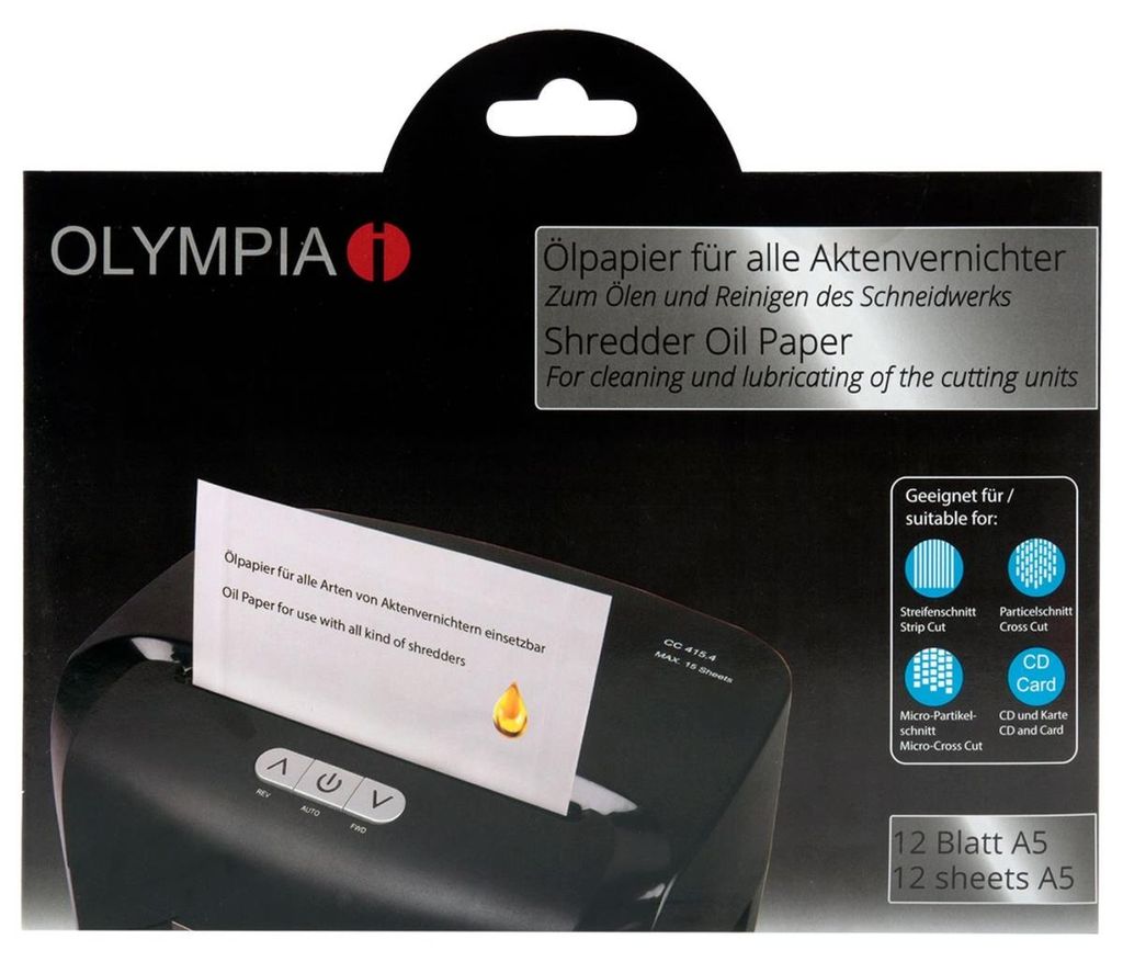 OLYMPIA 9130 Ölpapier,12 Blatt Immagine del prodotto 