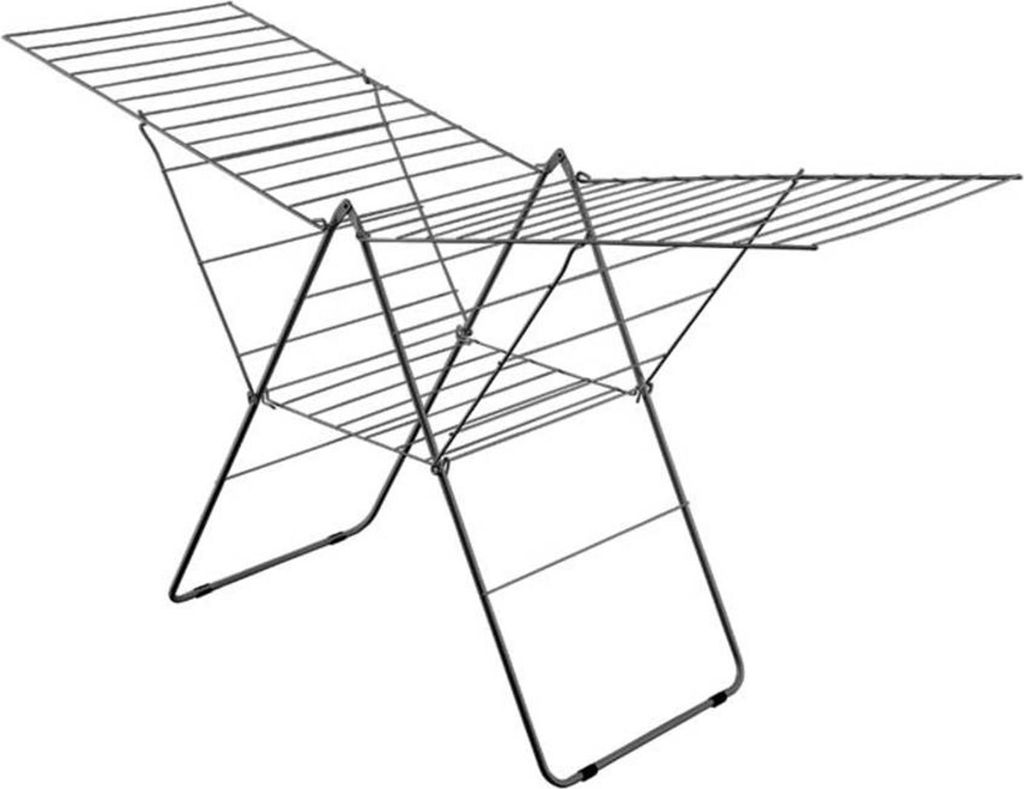 Metaltex Amsterdam Droogrek 32 m Drooglijn 208x64x104 cm Zwart