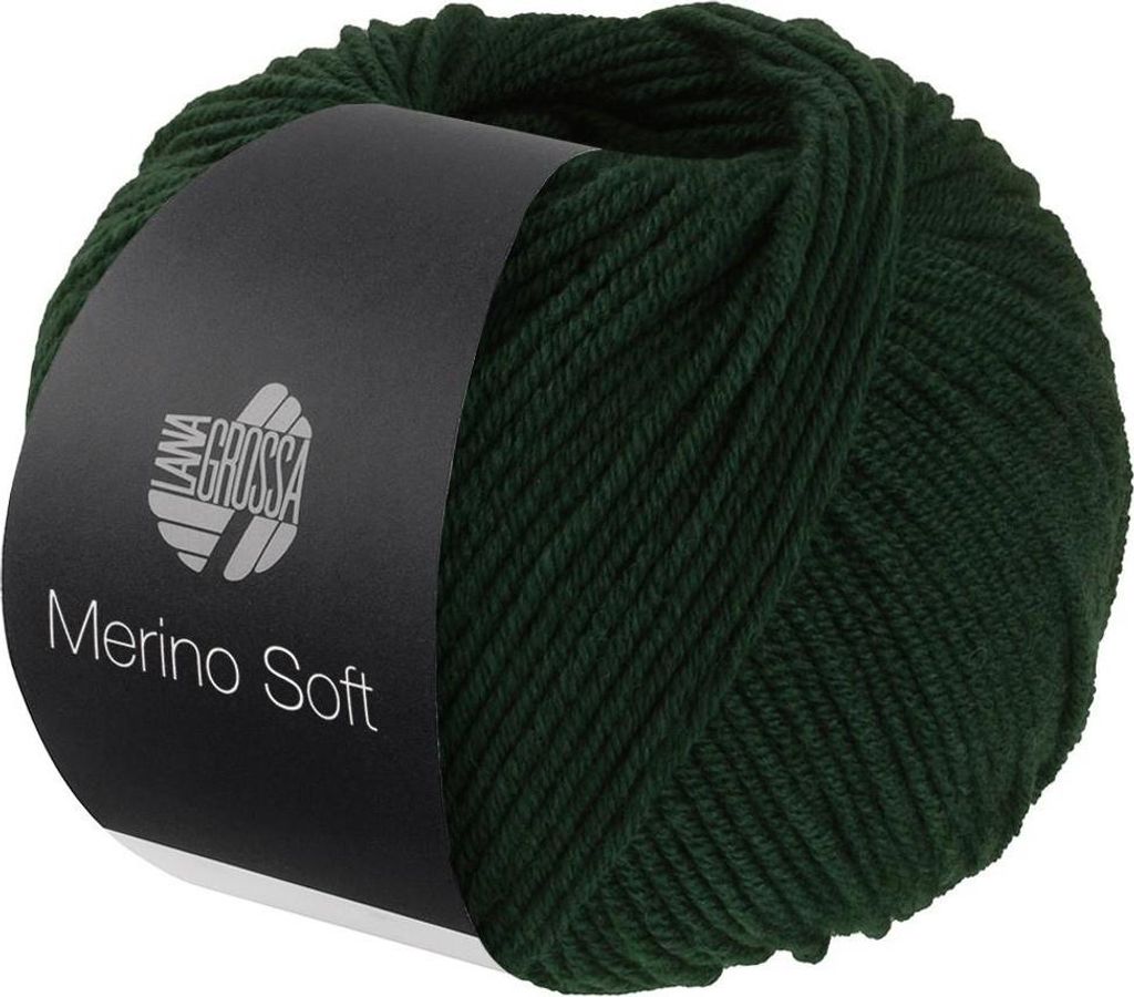 Lana Grossa - Merino Soft 0015 dunkelgrün Produktbild 