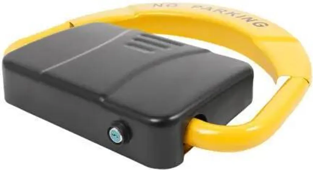 Arceau de parking automatique télécommandé en acier jaune robuste