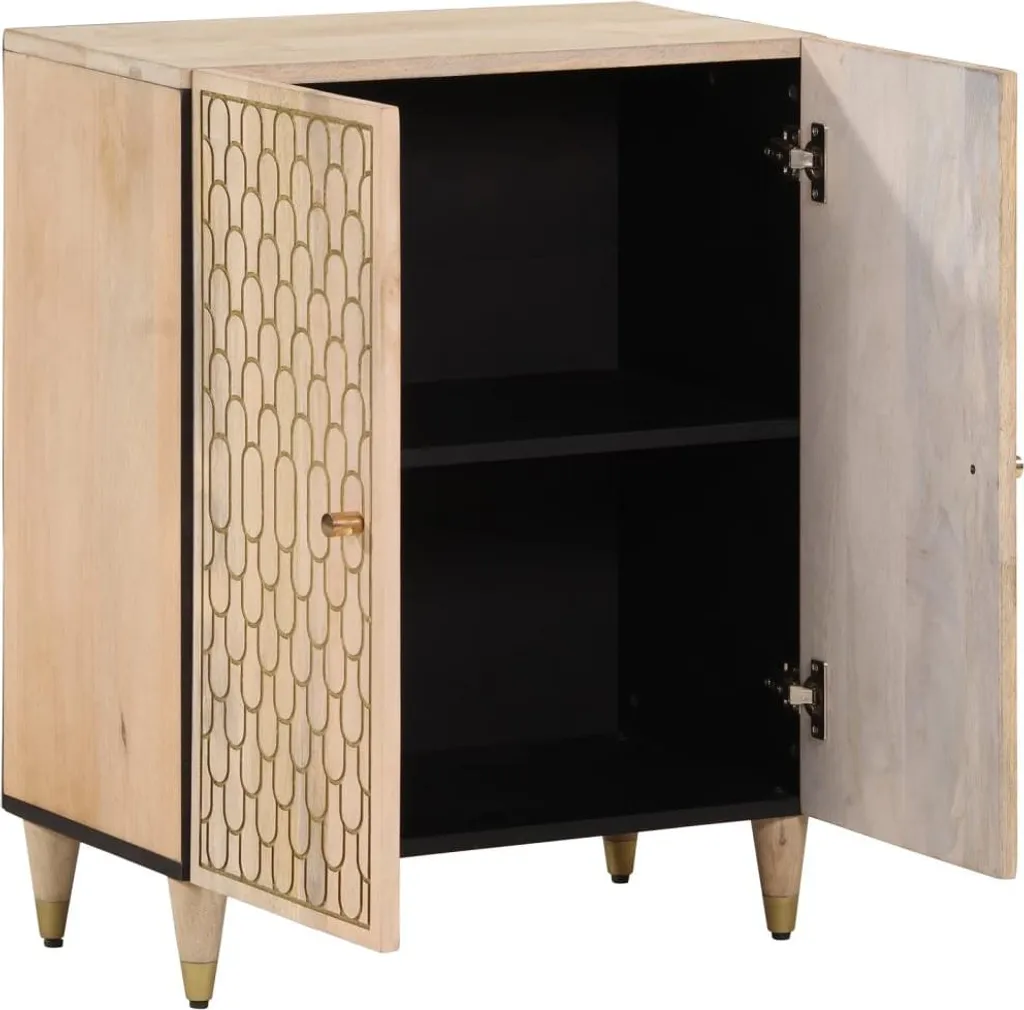 Mobile Consolle vidaXL 60x33x75 cm Legno Mango Massiccio