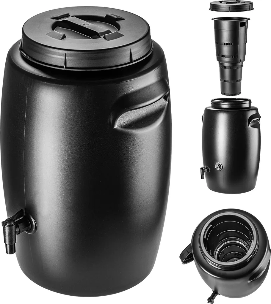 Poubelle de jardin 55 L polyvalente pour fabrication d'engrais maison