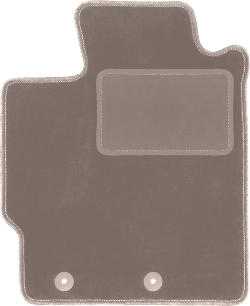 Tappetino Conducente In Velluto Su Misura Per Toyota Yaris II (2005-2011) - 1 Pezzo, Con Clip Ovale, Antiscivolo