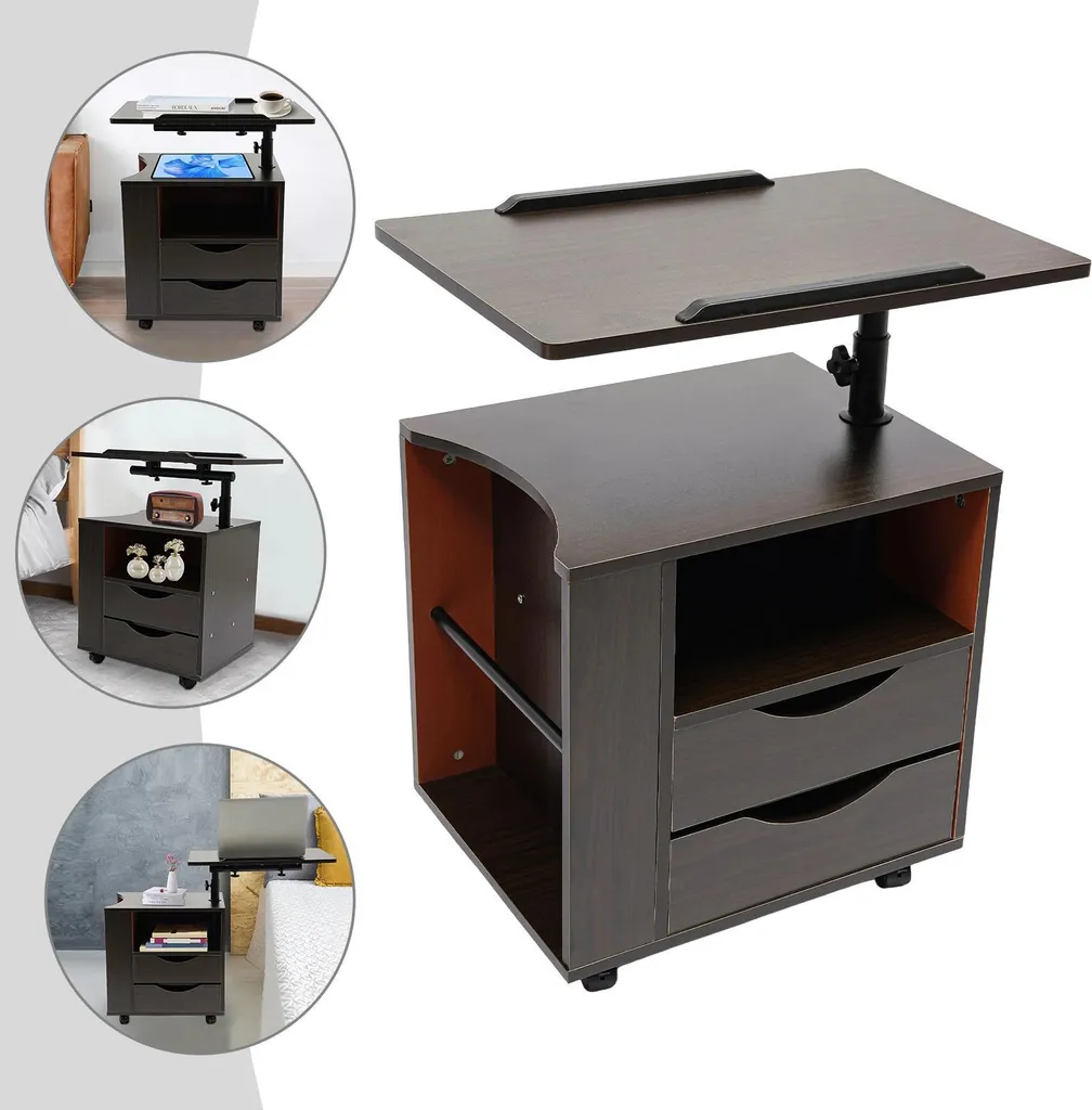 Support ordinateur portable réglable pour lit et canapé design noir - 5