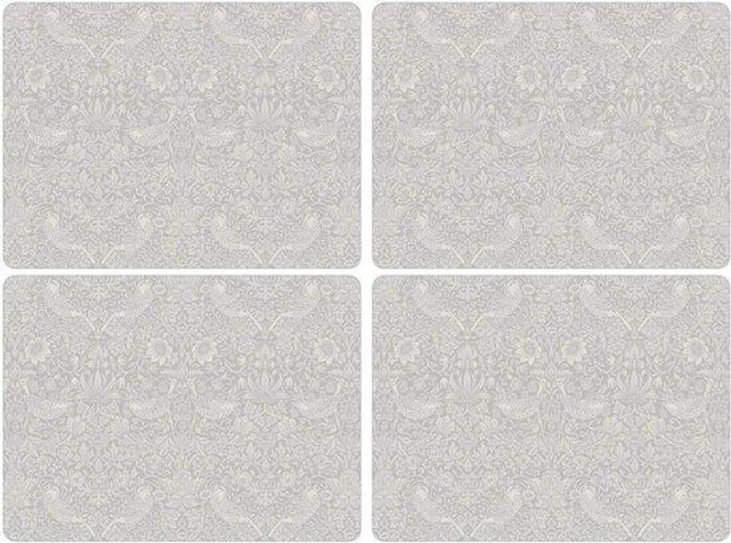 Plateau de service en liège cuit décoratif - Set de 4 assiettes design