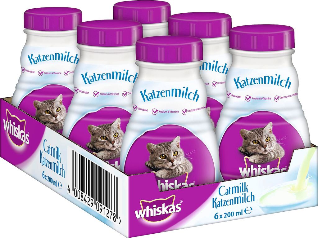 WHISKAS® Mleko dla kotów 6 x 200ml Zdjęcie produktu 
