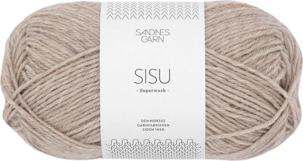 Sandnes Sisu 50g - Norweger Wolle 2650 beige mottled