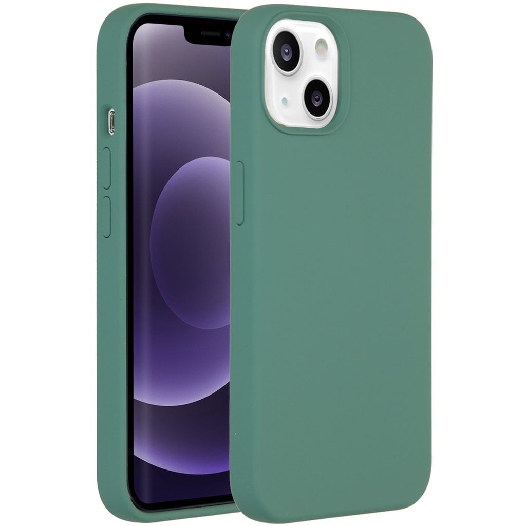Accezz Liquid Silikoncase mit MagSafe iPhone 14 / 13 - Dunkelgrün