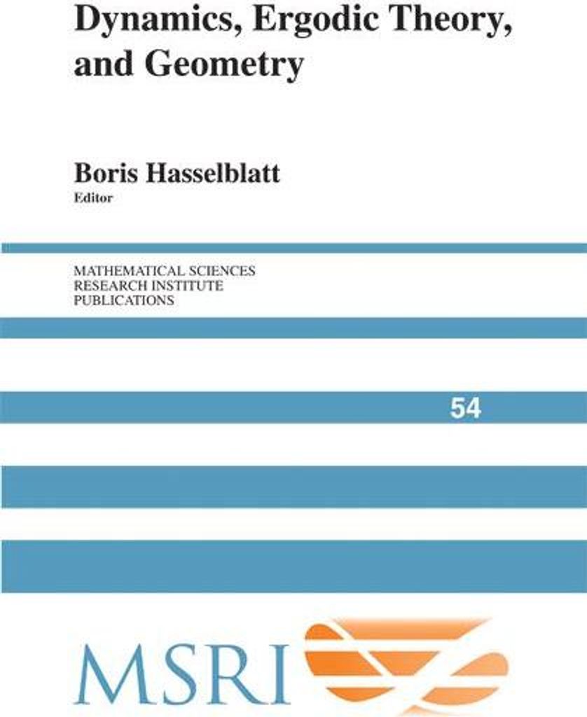 Dynamics, Ergodic Theory and Geometry