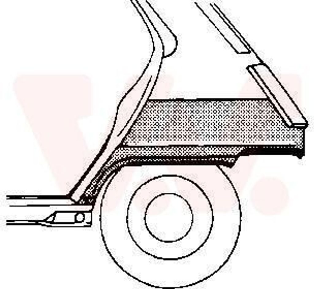 VAN WEZEL Seitenwand Reparaturblech für RENAULT 5 (122)