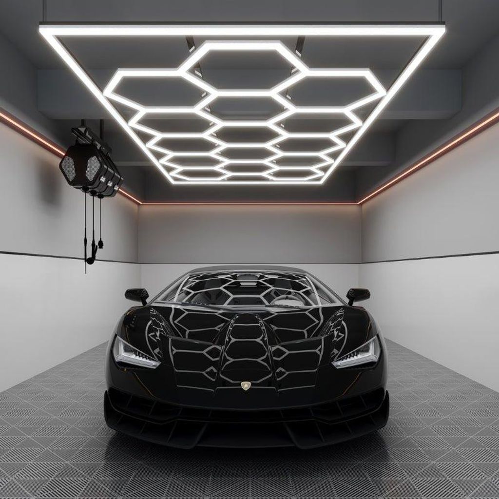 Kit mit 15 sechseckigen LEDs 582W mit Rahmen 110lm/w – Kaltweiß 6000K – 8000K