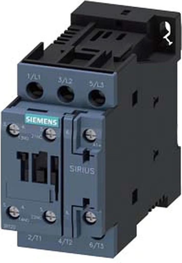 Siemens Schütz, AC-3e, 9 A/4 kW/400V, 3-polig, DC 24V, 1S+1Ö, Schraubanschluss, 1 Stk.