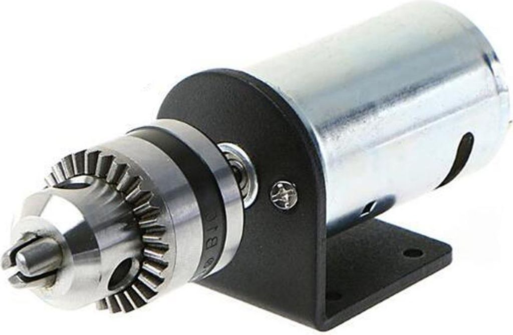 DC 12V-36V Drehmaschine 555 Motor mit Miniatur-Handbohrfutter und Montagehalterung DIY-Werkzeugset