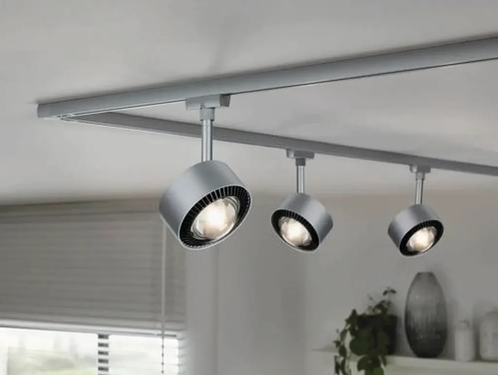Paulmann 96769 Spot pour Rail LED 8W 6500K Chrome Éclairage Moderne