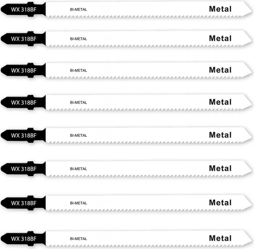 Lames de scie sauteuse 318BF pour tôles et tuyaux métal, 50 pièces TPI