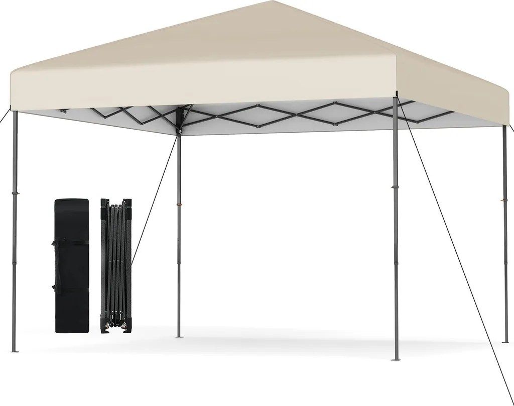 Gazebo Pieghevole COSTWAY 3x3m Pop Up: Ombra e Festa in un Click