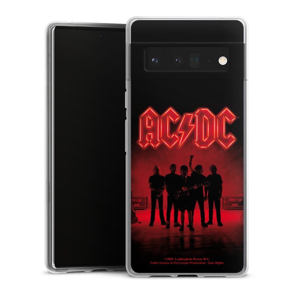 DeinDesign Handyhülle für Google Pixel 6 Pro Silikon Hülle Case Smartphone Schutzhülle ACDC Band Offizielles Lizenzprodukt