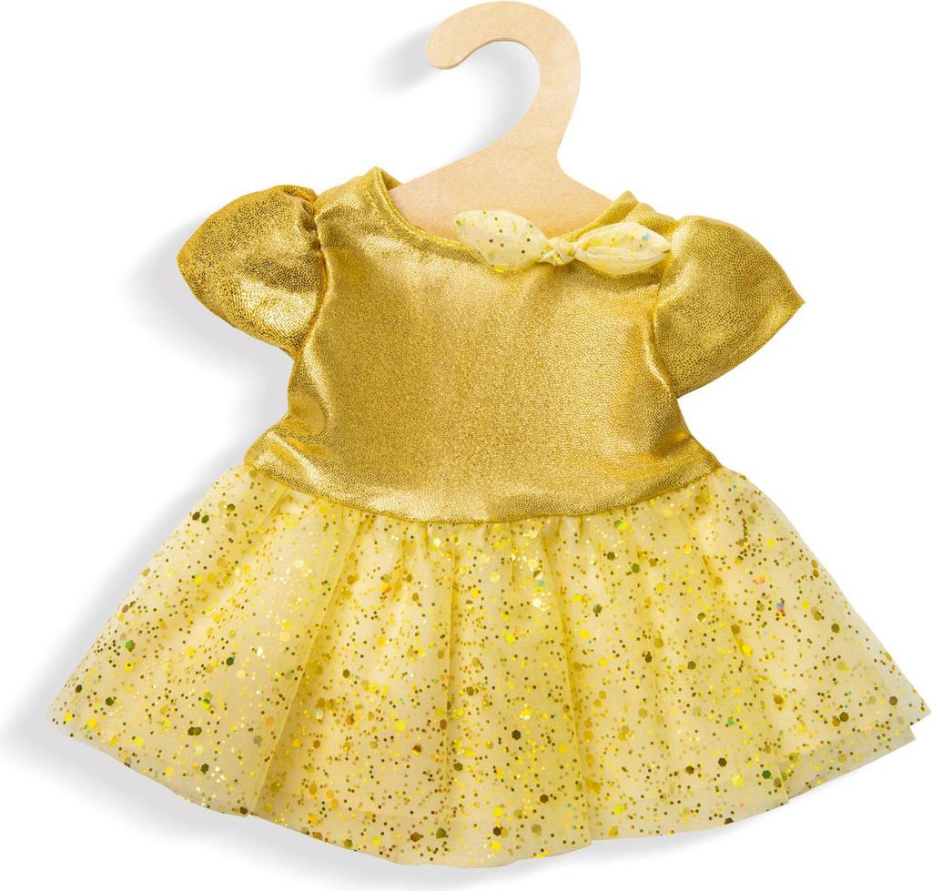 Heless Puppenkleid gold Prinzessinnenkleid 28-35cm Puppenkleidung