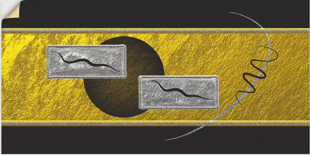 ARTland Wandbild, selbstklebend Abstrakt III Größe: 60x30 cm