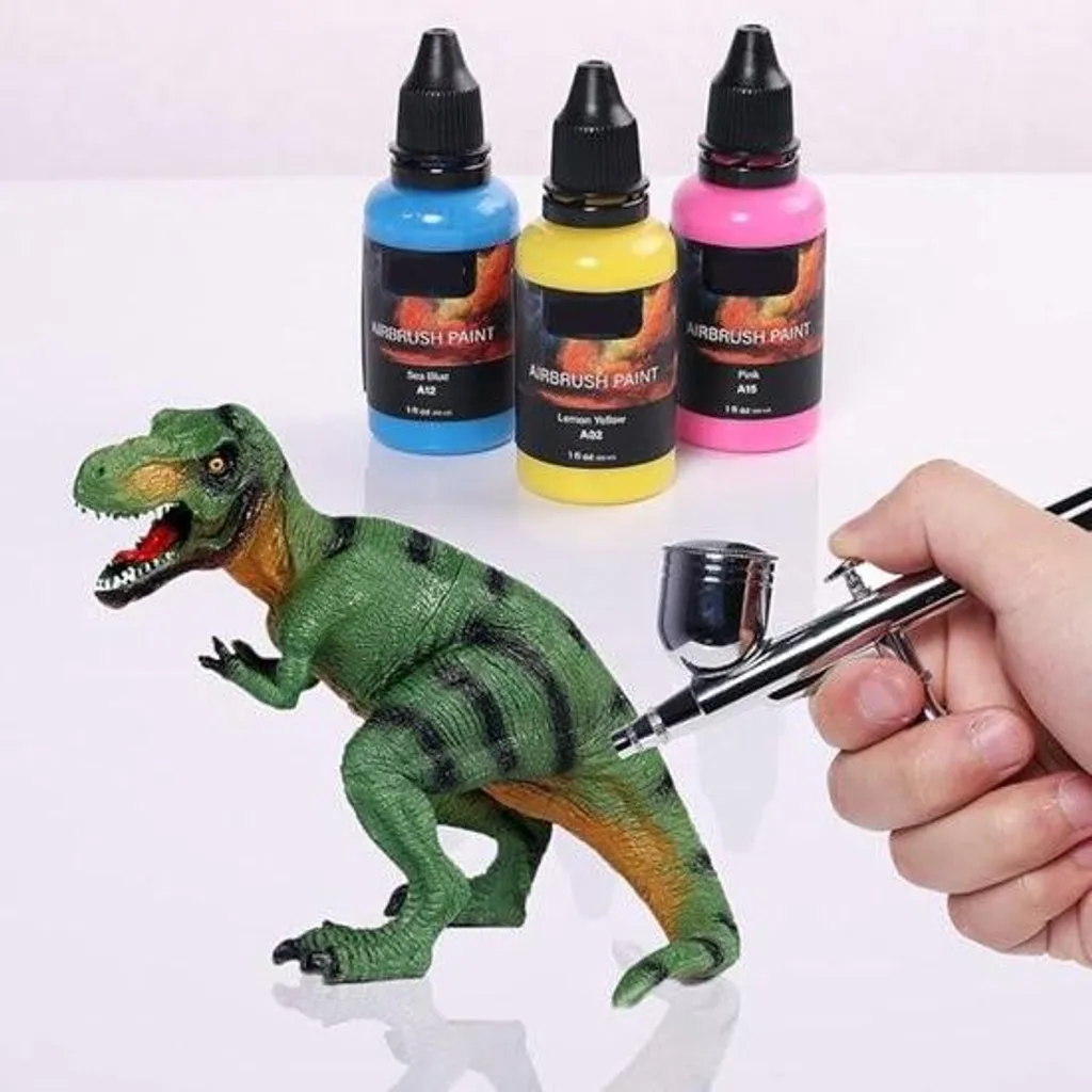 Peinture Airbrush 24 Couleurs Néon Métal - Kit Peinture Cuir Acrylique