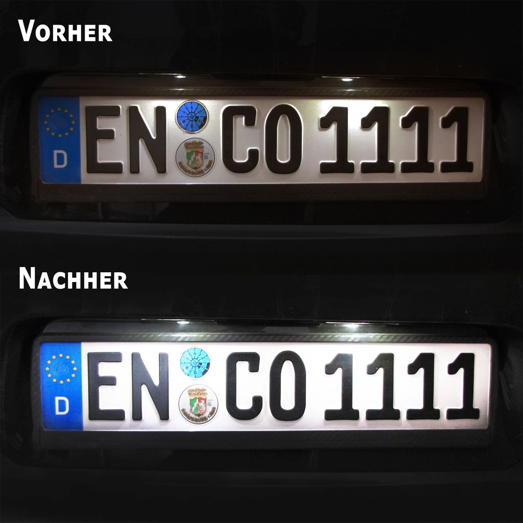 Für BMW E46 Coupe M M3 LED Kennzeichenbeleuchtung Nummernschildbeleuchtung 98-03