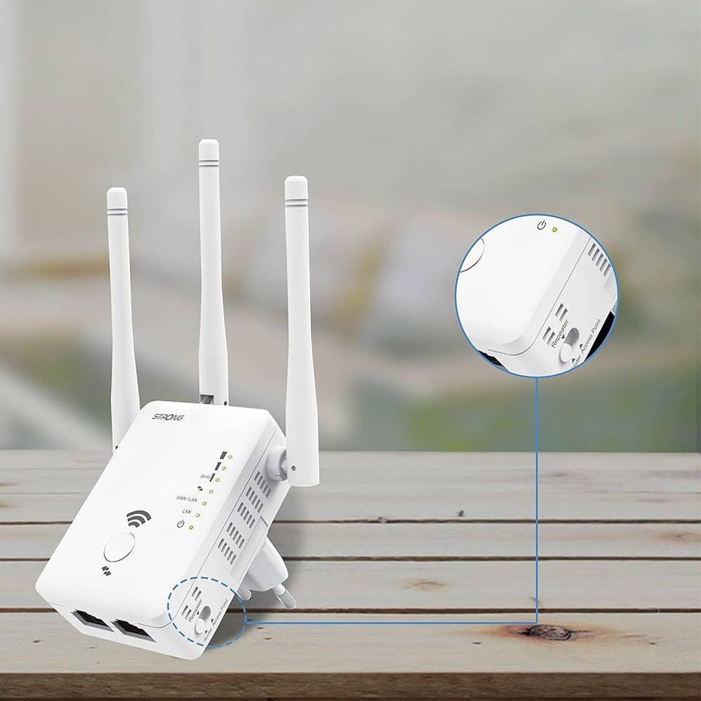 Starke Ripetitore WiFi Dual Band 1200 Mbps Bianco Range Extender