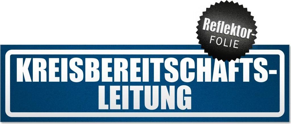 Kreisbereitschaftsleitung invertiert Magnetschild Schild magnetisch