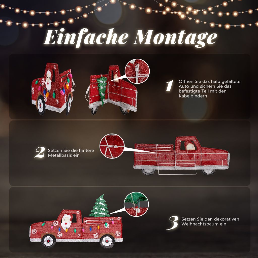 FCH LED Weihnachtsmann Weihnachten，Weihnachtsdeko  Produktbild 5