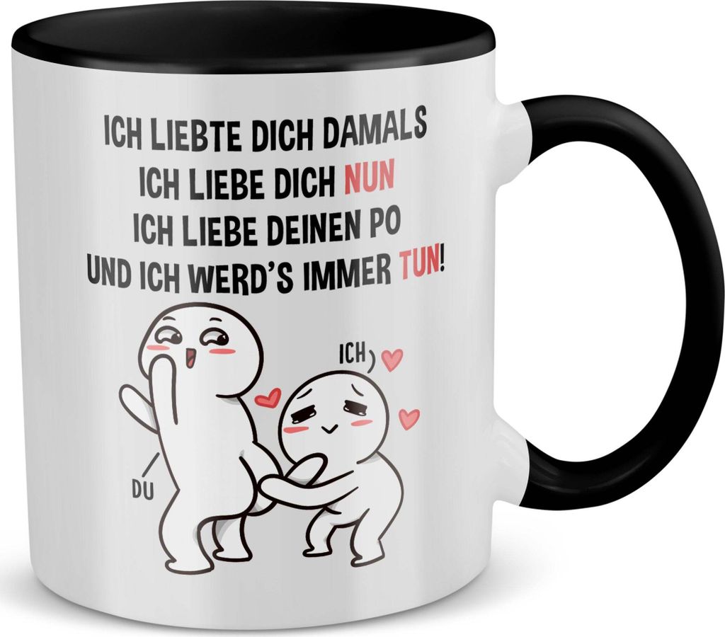 22Feels Paar Tasse Jahrestag Geschenk Hochzeitstag Ehefrau Ehemann Valentinstag Sie Ihn Freund Freundin Geburtstag Weihnachten Liebe Paar (Weiss-Sc...