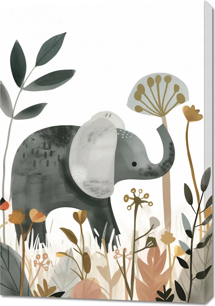 Quadro Elefante Delicato 70x100 - Dai Vita al Tuo Salotto!