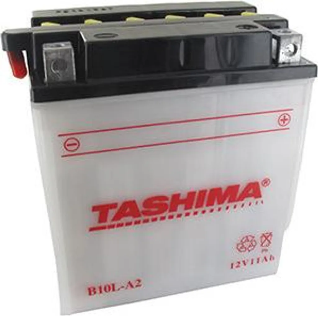 Batterie Plomb Tashima 12V 11Ah Renforcée pour Moto avec Acide Séparé