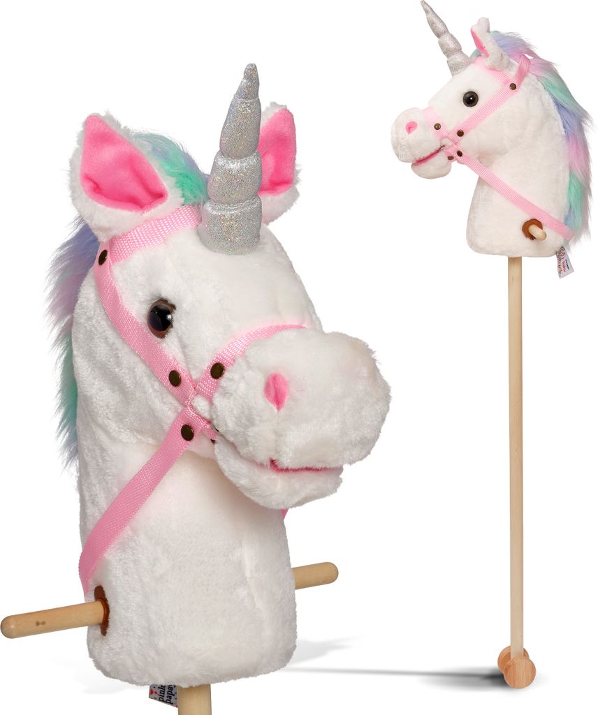 Pink Papaya Steckenpferd (Einhorn) - Rainbow
