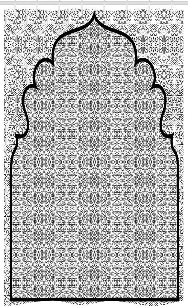 Tenda Doccia Marocchina ABAKUHAUS 120x180 - Stile Mosaico Turco Bagno